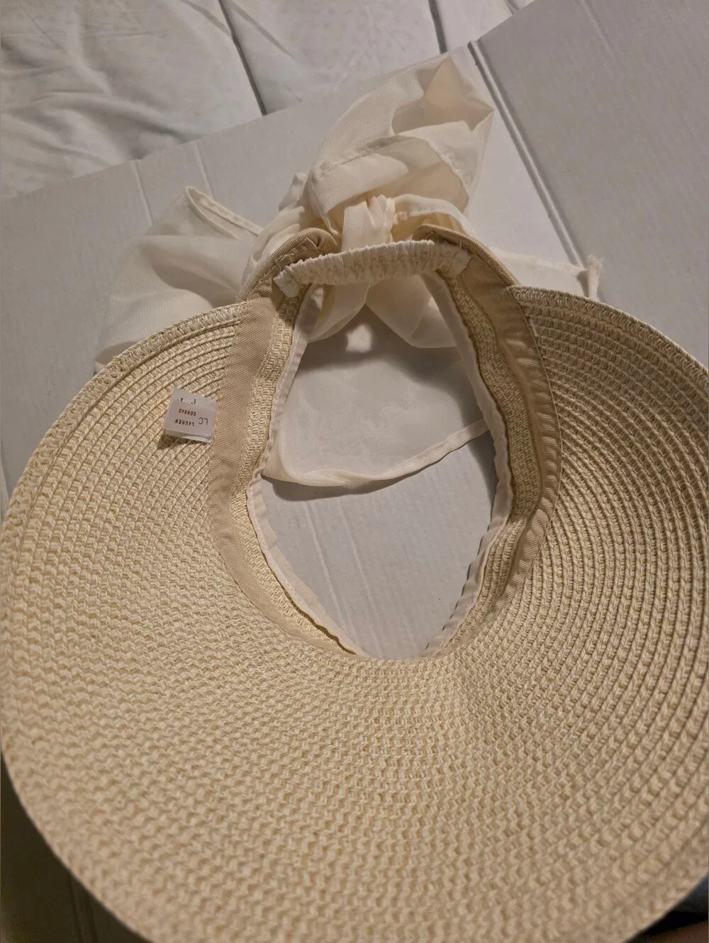 LC Lauren Conrad Tie Back Visor